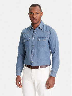 United Colors Of Benetton United Colors Of Benetton Τζιν πουκάμισο 5RZKUQ03F Μπλε Regular Fit