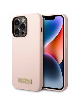 Guess Guess Etui na telefon Silicone Różowe złocenie