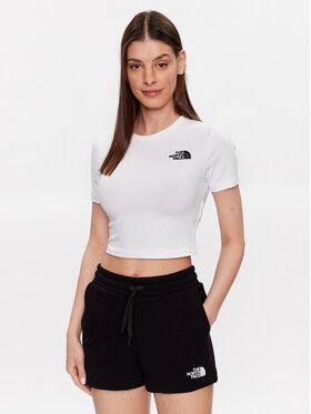 The North Face The North Face T-shirt NF0A55AO Bijela Cropped Fit