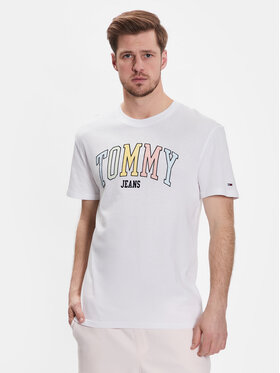 Tommy Jeans Tommy Jeans T-shirt College Pop DM0DM16401 Bianco Regular Fit