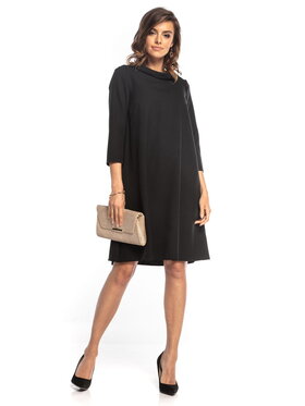 Tessita Tessita Sukienka koktajlowa T349 Czarny Classic Fit