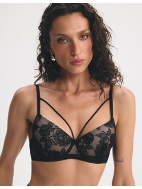 Esotiq Esotiq Biustonosz push-up 45972 Czarny