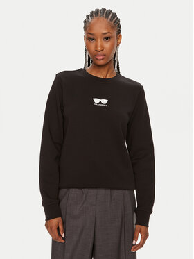 KARL LAGERFELD KARL LAGERFELD Bluză 245W1813 Negru Regular Fit