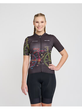 Rivanelle Rivanelle Koszulka rowerowa MAAPPI DARK ELITE Kolorowy Narrow Fit