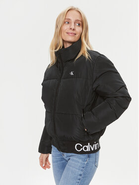 Calvin Klein Jeans Calvin Klein Jeans Pehelykabát J20J222334 Fekete Relaxed Fit