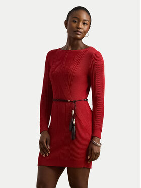 LAUREN RALPH LAUREN LAUREN RALPH LAUREN Sukienka dzianinowa 200971346001 Czerwony Slim Fit