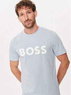 Boss Majica Thinking 1 50481923 Modra Regular Fit