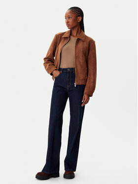 Morgan Morgan Jacke aus Kunstleder 252-GPOKEL Braun Regular Fit