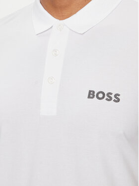 Boss Polo Majica Paule 50512789 Bela Slim Fit