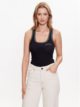 BDG Urban Outfitters BDG Urban Outfitters Marškinėliai BDG SCOOP CONSTITCH VEST 76466317 Juoda Slim Fit