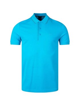 BOSS Boss Polo 50506195-442 Turkusowy Slim Fit