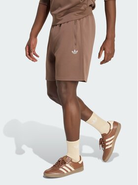 adidas adidas Szorty materiałowe 169737 Brązowy Regular Fit