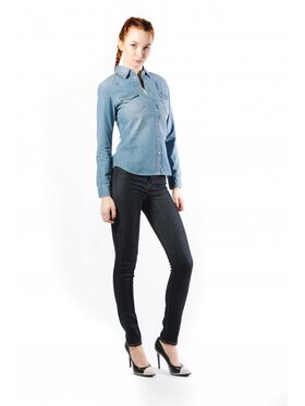 Lee Lee Jeansy SKYLER Niebieski Skinny Fit