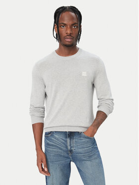BOSS BOSS Пуловер Kanovano 50527583 Сив Regular Fit