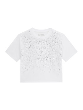 Guess Guess Tricou J6RI37 K6YW4 Alb Regular Fit