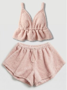 MissDenim MissDenim Dres Teddy Bear Różowy Basic Fit