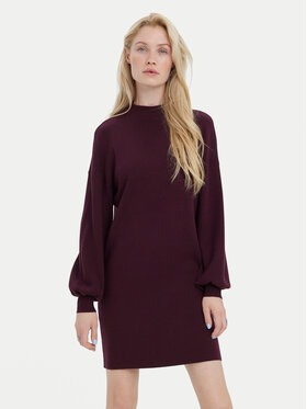 Vero Moda Vero Moda Pletena obleka Nancy 10249116 Vijolična Loose Fit