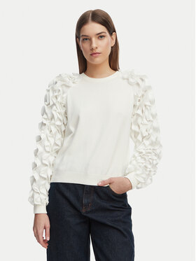 French Connection French Connection Sweter 798E1 Biały Regular Fit