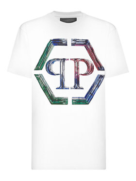 PHILIPP PLEIN PHILIPP PLEIN T-Shirt 9565 Bílá Regular Fit