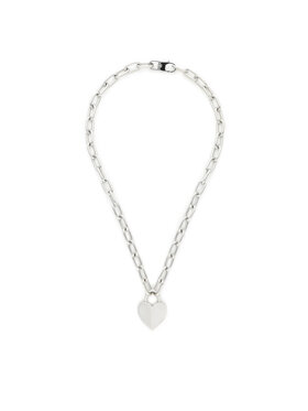 Fossil Fossil Colier Harlow Linear Texture Heart JF04657040 Argintiu