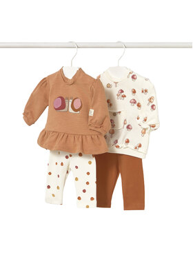 Mayoral Mayoral Set mit 2 Jogginghosen und 2 Sweatshirts 2710 Beige Regular Fit