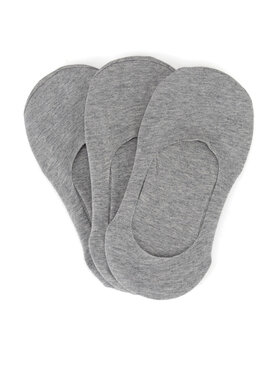 JENNY JENNY Skarpety stopki damskie AS-LCN-001-AW24 (3-PACK) Szary