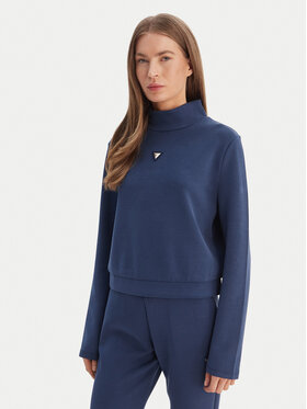 Guess Guess Bluza V4YQ05 KCAY2 Granatowy Regular Fit