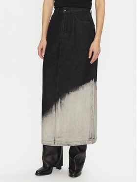 Vero Moda Vero Moda Džínsová sukňa Candice 10330206 Čierna Regular Fit