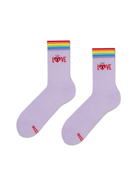 Zooksy Zooksy Skarpety wysokie unisex TRUE LOVE Fioletowy