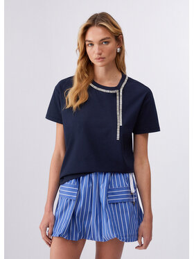 Liu Jo Liu Jo T-Shirt CA6167JS088P9583 Błękitny Loose Fit