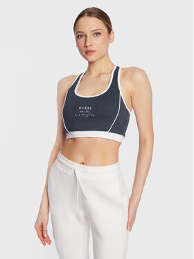 Guess Guess Biustonosz top Signature V3GP00 KBP41 Granatowy