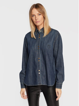 Pinko Pinko Jeans srajca Gufare 1J112Y A0C1 Mornarsko modra Regular Fit