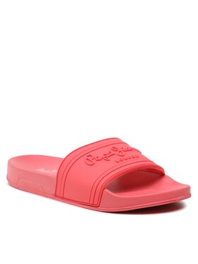 Pepe Jeans Pepe Jeans Natikači Slider Logo W PLS70125 Koral