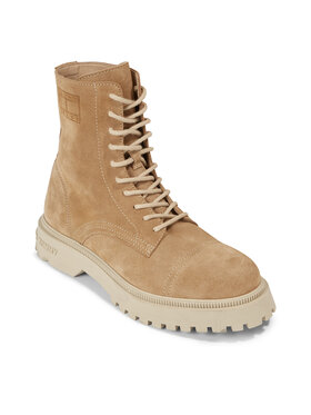 Tommy Jeans Tommy Jeans Зимни обувки Tjm Casual Boot Suede EM0EM01336 Каки