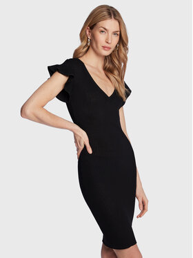 Gaudi Gaudi Jeans Rochie tricotată 311BD13004 Negru Slim Fit