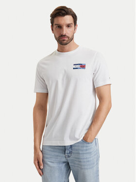 Tommy Hilfiger Tommy Hilfiger T-Shirt Brand Love MW0MW44876 Biały Regular Fit