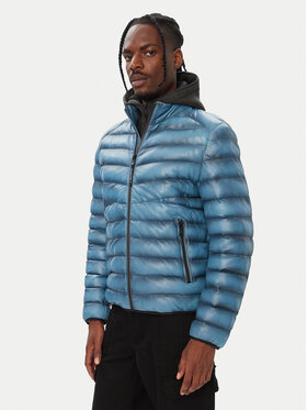 Milestone Milestone Кожено яке MSHarvey 631068 60905 Син Regular Fit