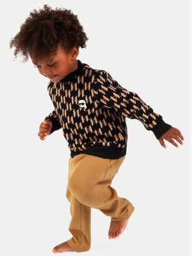 Karl Lagerfeld Kids Karl Lagerfeld Kids Komplet bluza i spodnie materiałowe Z30293 M Kolorowy Regular Fit