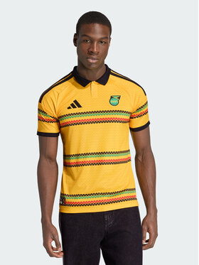 adidas adidas Koszulka techniczna Jamaica 26 x Bob Marley Home Jersey Żółty Slim Fit