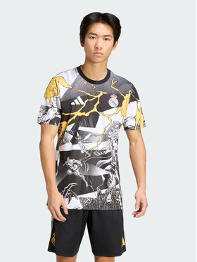 adidas adidas Koszulka techniczna Real Madrid Avengers 25/26 Pre-Match Jersey Biały Slim Fit