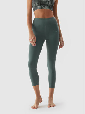 4F 4F Legíny 4FAW23TFTIF155 Zelená Slim Fit