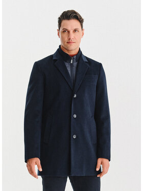 Pako Lorente Pako Lorente Płaszcz zimowy P25WF-7X-015 Granatowy Classic Fit