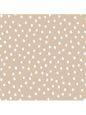 Dekornik Dekornik Tapeta SIMPLE Irregular Dots Beige Beżowy