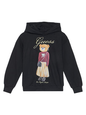 Guess Guess Majica dugih rukava J5BQ26 KAD74 Crna Oversize