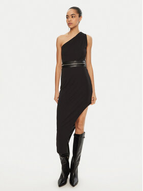 Patrizia Pepe Patrizia Pepe Rochie cocktail 8A1253 J171 Negru Regular Fit