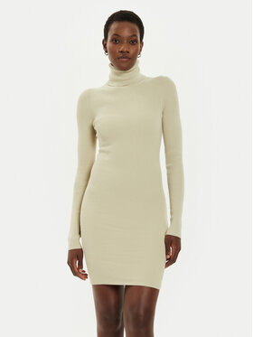 Calvin Klein Jeans Calvin Klein Jeans Rochie tricotată J20J224150 Bej Slim Fit