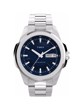 Timex Timex Zegarek TW2Y21100 Srebrny