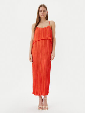 LOLA CASADEMUNT LOLA CASADEMUNT Φόρεμα καλοκαιρινό MS2516003 Πορτοκαλί Regular Fit