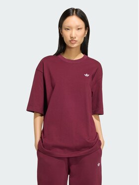 adidas adidas T-Shirt 165409 Bordowy Oversize