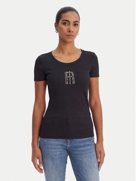 Fracomina Fracomina T-Shirt FP26ST3001J42701 Černá Slim Fit